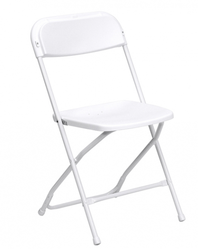 Folding Chair in White